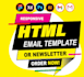 html email template development with mailchimp, klaviyo expert