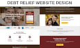 design responsive debt relief website debt settlement debt consolidation website