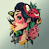 create unique cartoony tattoo design for you