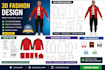 sewing pattern making, tech pack, 3d clothing mockups