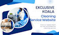 design a responsive cleaning website, booking koala website with SEO
