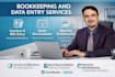 provide bookkeeping and data entry services using quickbooks