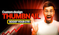 design catchy youtube thumbnail
