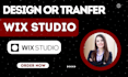 design wix studio website redesign wix transfer or design using wix studio