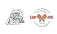 make vintage lumberjack woodworking sawmill logo