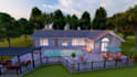 do landscape rendering, garden, patio, pool, backyard design