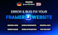 fix or optimize your framer website