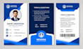 create a premium professional company id card design