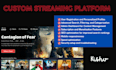build a professional cinema streaming website with advanced features