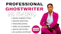 ghostwrite self help ebook, amazon kindle book writer, ebook ghostwriter