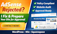 fix google adsense rejection and prepare your website for approval