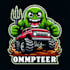 do monster car mascot logo design