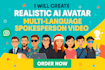 create ai avatar multilingual spokesperson videos