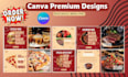 design bulk social media posts,ads, reels and canva template