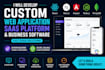 develop custom web application, saas platform and business software