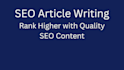 do SEO article writing
