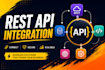 do rest API integration for your website or app