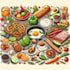 do food and drink illustration for you