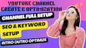 create and setup youtube channel perfectly with banner design
