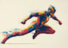 illustrate superhero character art