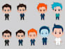 create cartoon character or avatar in vectors