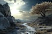 paint fantasy landscape illustrations