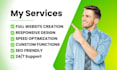 design, redesign wordpress website landing page elementor pro or yoga website