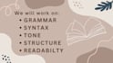 proofread and edit your article, short story or novella