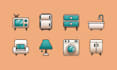 create vector flat illustration for all needs
