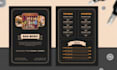 design modern bar cafe pubs restaurant menu and digital menu