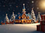 make christmas and new year wishes logo animation video