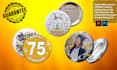 design any coaster , pin buttons