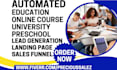 generate lms educational leads build lms education website online course website
