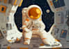 draw cool outer space astronaut illustration
