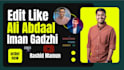 do your video editing like ali abdaal for youtube