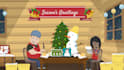 create animated video for christmas and new year
