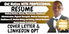 provide professional healthcare resume, travel nurse, doctor, clinical resume