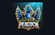 make a different peacock esport mascot logo for your company
