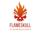 draw retro skull for your logo