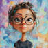 do a unique style cartoon portrait