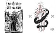 create stunning black and white ink illustrations