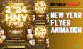 do happy new year 2025 flyer animation for social media post