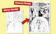 create cute couple comic strip from your story