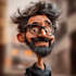 draw cute and funny cartoon caricature potrait