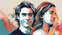 create couples art vector portrait