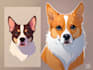 make vector pet portrait painting