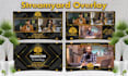 design streamyard overlay, obs and podcast overlay