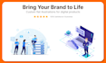 create modern flat illustrations for your saas website or app