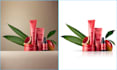white background and add reflection shadow, drop shadow, natural shadow