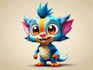 draw an eyecatchy mascot, animal cartoon character